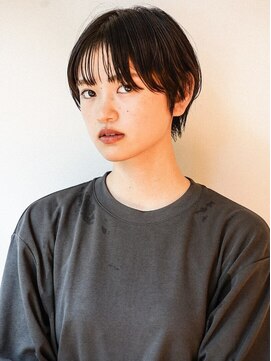 ザ ドッツ(THE DOTS) ショートボブ 顔周りカット シースルーバング 前髪カット 20代