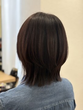 ウイ バイ ファースト 北四番丁店(u'i by first) ダークブラウンなボブスタイル