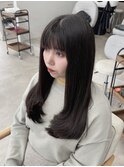 レイヤーカット縮毛矯正酸性ストレート
