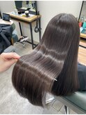 似合わせカット/前髪長め/ブラウンカラー/髪質改善/清澄白河