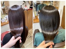 艶カラー/髪質改善で、髪のハリ・コシ、ツヤを取り戻します