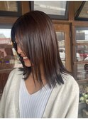 ボブ×透明感カラー