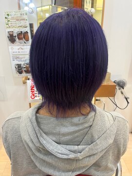 アットヘアー 上里イオン店 ブルーパープル