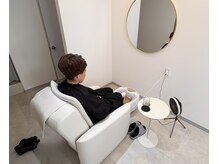 待ち時間にはフットバスなどで全身リフレッシュ♪