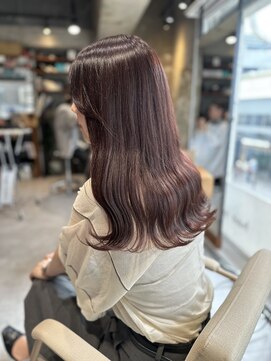 エス 大阪梅田店(es) 大人可愛いピンクブラウンカラー