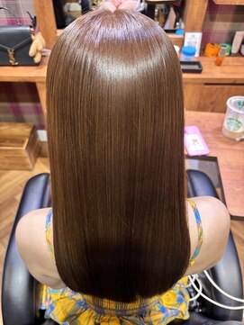 ミッツスタイル 福島(MIITS STYLE) 髪質再整ストレート×ブラウンベージュ