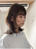 大分ミディアムボブレイヤーかるめ韓国レイヤーくびれスタイル