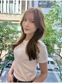 大人の透け感　ロングレイヤースタイル