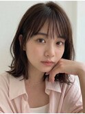 ミディアムヘアー/ココアグレージュ/小顔/髪質改善/越谷