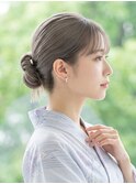 【浴衣ヘアセット】韓国風タイトな大人カチモリ