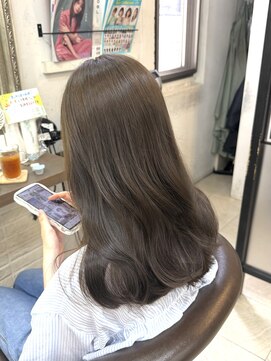 ヘアーアンドメイク シークタチカワ 立川店(Hair&Make Seek) 【古澤】1年中可愛い ブリーチなし透明感オリーブグレージュ
