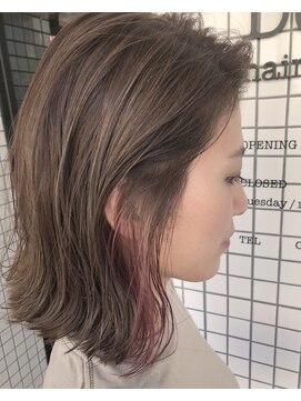 ヘアーアンドライフ ドア(hair&life Door) フォギーベージュ×インナーピンクバイオレット