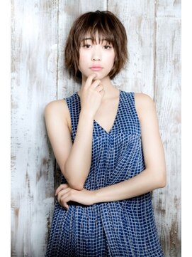 ルーチェ 溝の口(Luce) シースルーバングヴェールウェーブ伸ばしかけ切りっぱなしボブ