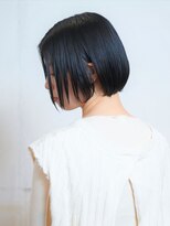 スタンス(stance) オイル仕上げ☆黒髪ツヤ感シンプルストレートボブ