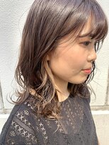 ナルヘアー 越谷(Nalu hair) 【インナーカラー】ミルクティーベージュ