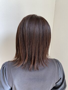 シノヤ 本店 大人可愛い外ハネくびれスタイル/ココアブラウン/30代40代50代