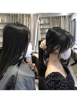 シェス 梅田茶屋町(shes) 小顔補正カット おくれ毛カット