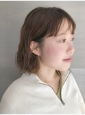 クセ毛風ニュアンスウェーブ×ボブ