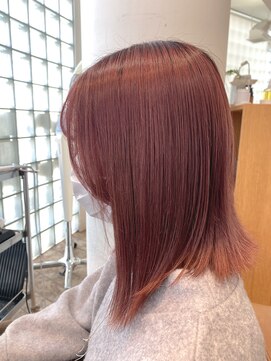 クラップス 上大岡(CLAPS) 《CLAPS上大岡》ピンクベージュ/ミディアム/【1ブリーチ】