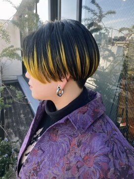 ベチカ(vetica) ハンサムショート×イエローハイライト