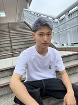 アイズ 海老名(AIZU) スウィングアップバング 短髪ハイトーンショートシルバーカラー