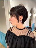 ショート/前髪カット/顔周り×ブリーチなし/髪質改善[池袋]