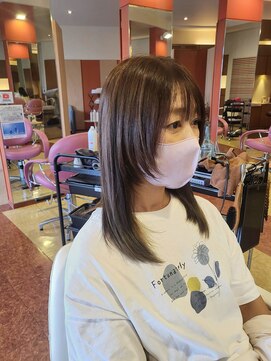 メリーボブ(merry bob) 姫カット×オリーブベージュ