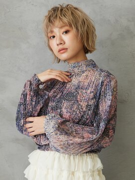 ヘアーサロン ソシエ 二子玉川店 ニュアンスショート/ハイトーン [二子玉川/二子玉川駅]