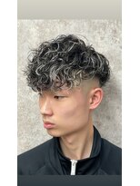 ティーズ バーバー T's BARBER スペインカールホワイトメッシュ
