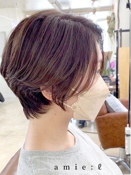 アミーリットル(amie:litre)の写真/【自宅での再現性◎】ショートヘアからボブスタイルまでお任せ☆あなただけの似合わせショートカット☆