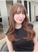 韓国風レイヤーカット顔周り×髪質改善縮毛矯正[銀座]