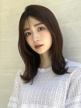 オーロ(ORO) 小顔顔まわりレイヤー/くびレイヤーセミディ♪