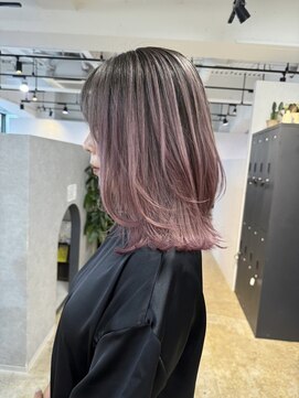メリー オオサカ(Merly Osaka) contrast pink balayage