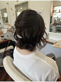 ハーフアップアレンジ