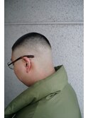 ボウズスキンフェード　barber ビジネススタイル　理容室
