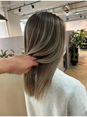 主婦さん人気!暗めバレイヤージュ