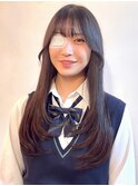 ロングレイヤー/顔周りレイヤー/大人レイヤー/黒髪ロング