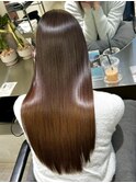 髪質改善 スーパーロング ワンレングス レイヤー 韓国風巻き