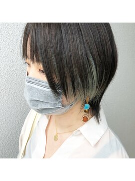 ニューヨークニューヨーク 大久保店(NYNY) インナーカラーブルーグリーン