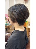ナチュラルハンサムショート20代30代40代ショートボブ