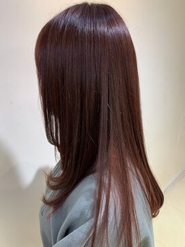 アズールサン 草加西口店(azule-sun) ブリーチなしカラー,レッドブラウン