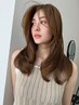 【色持ち×艶感】前髪カット+透明感カラー+スタンダード超音波トリートメント