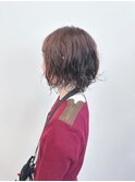 ＊外ハネボブゆるふわパーマボブ顎ラインボブニュアンスパーマ