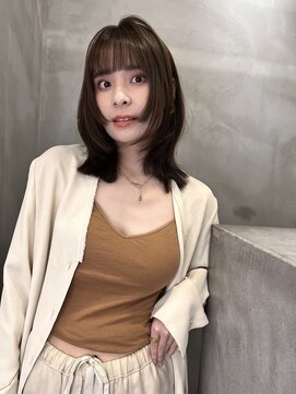 ロンドプロフィール 浦和(Lond profil) 顔まわりレイヤー外ハネ韓国風ヘア髪質改善浦和ボブ