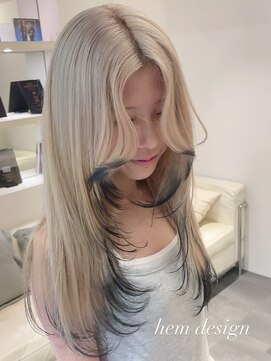 ベレーザ 渋谷(BELEZA) 16050ブリーチ＆ダブルカラー渋谷エンドカラーラウンドバング