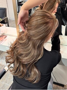 ブレンド 渋谷(BLend) ホワイトグレージュミニウルフデジタルパーマチェリーブラウン