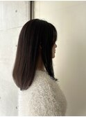 シアーブラウン×セミロング
