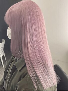 ネハス 名古屋栄店(nehus.) ピンクカラー/ブリーチカラー/ウルフカット/レイヤーカット