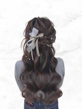 アーミー(Aremy)の写真/イベントに合わせたヘアセット★キメすぎない抜け感のあるアレンジで、ワンランク上のお洒落に仕上げます♪