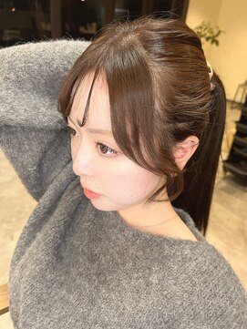 シャルム(CHARME le salon de beau) HAZEL BEIGE &顔周りカット